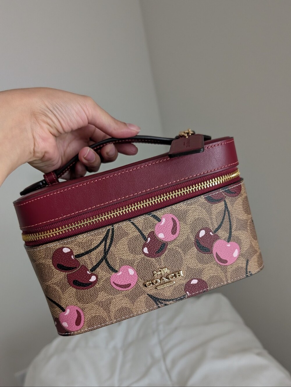 Coach Cherry Cosmetics Case